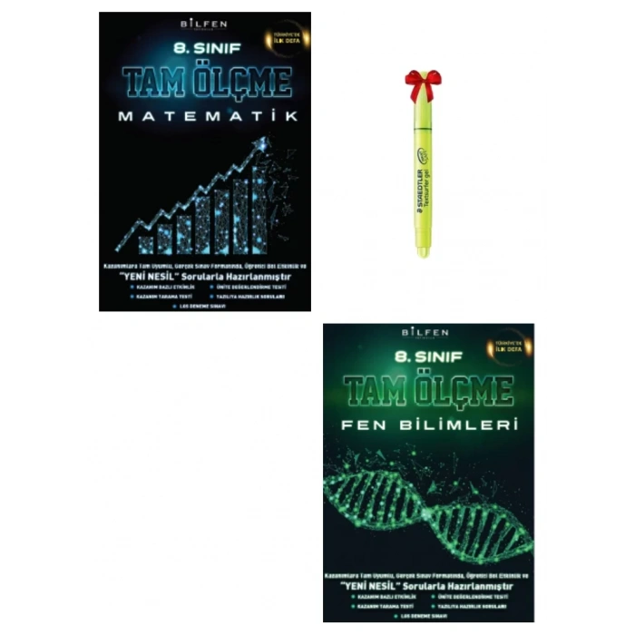 LGS 8.Sınıf Tam Ölçme Matematik ve Fen Bilimleri Soru Bankası