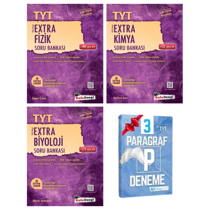 TYT Extra Fizik Kimya ve Biyoloji Soru Bankası