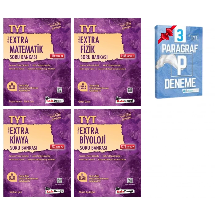 TYT Extra Matematik Fizik Kimya ve Biyoloji Soru Bankası