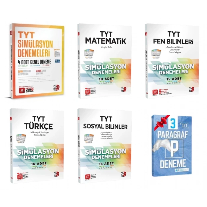 TYT Genel Matematik Fen Türkçe ve Sosyal Bilimler Simülasyon Deneme