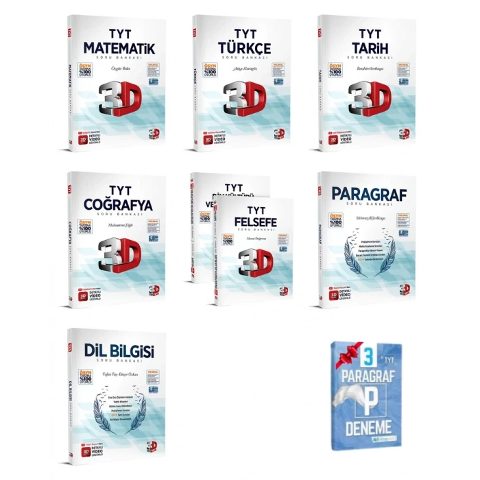 TYT Mat Türkçe Tarih Coğrafya Din Felsefe Paragraf Dil Bilgisi SB