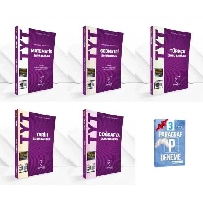 TYT Matematik Geometri Türkçe Tarih Coğrafya Soru Bankası Set