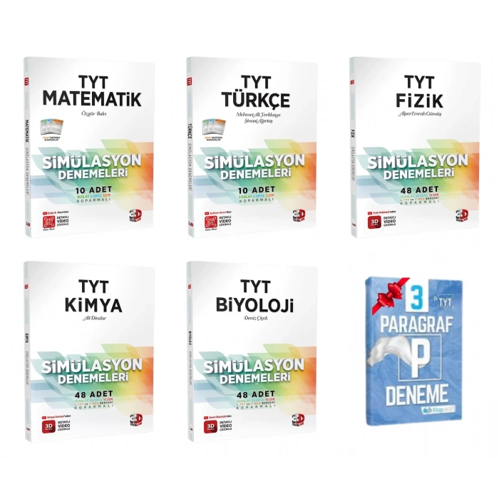 TYT Matematik Türkçe Fizik Kimya ve Biyoloji Simülasyon Deneme