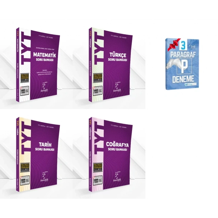TYT Matematik Türkçe Tarih ve Coğrafya Soru Bankası Set