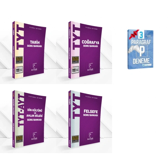 TYT Tarih Coğrafya Din Kültürü ve Felsefe Grubu Soru Bankası Set