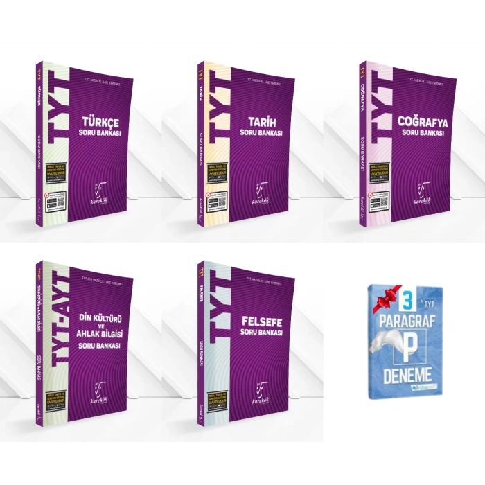 TYT Türkçe Tarih Coğrafya Din Felsefe Grubu Soru Bankası Set