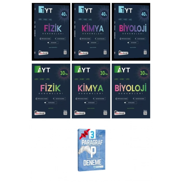TYT ve AYT Fizik Kimya ve Biyoloji Deneme