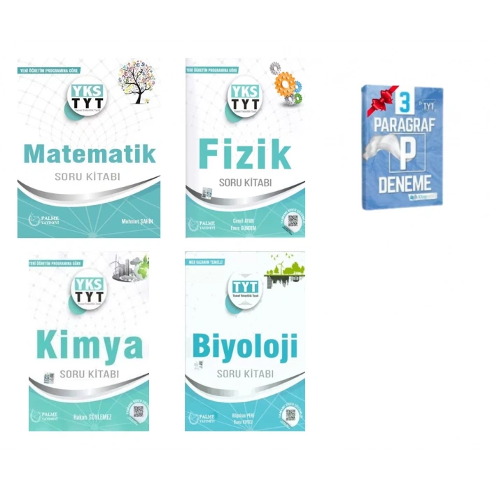 YKS TYT Matematik Fizik Kimya ve Biyoloji Soru Kitabı