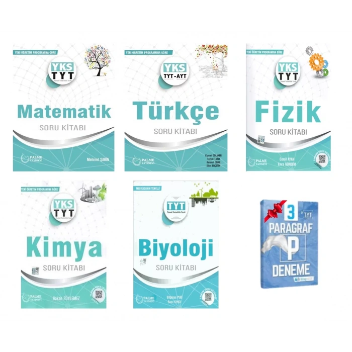 YKS TYT Matematik Türkçe Fizik Kimya ve Biyoloji Soru Kitabı