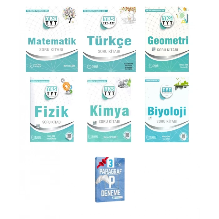 YKS TYT Matematik Türkçe Geometri Fizik Kimya ve Biyoloji Soru Kitabı