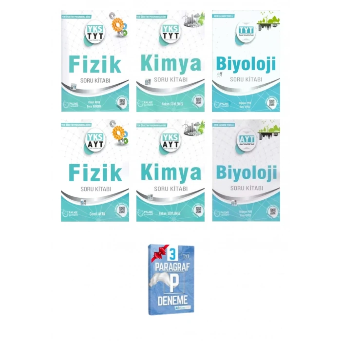 YKS TYT ve AYT Fizik Kimya ve Biyoloji Soru Kitabı