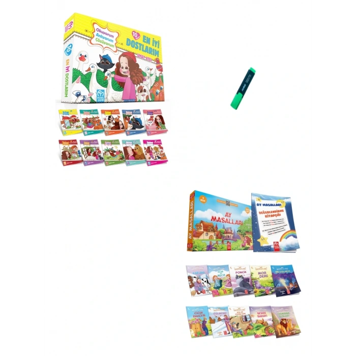 1. Sınıf En İyi Dostlarım ve Ay Masalları Hikaye Seti