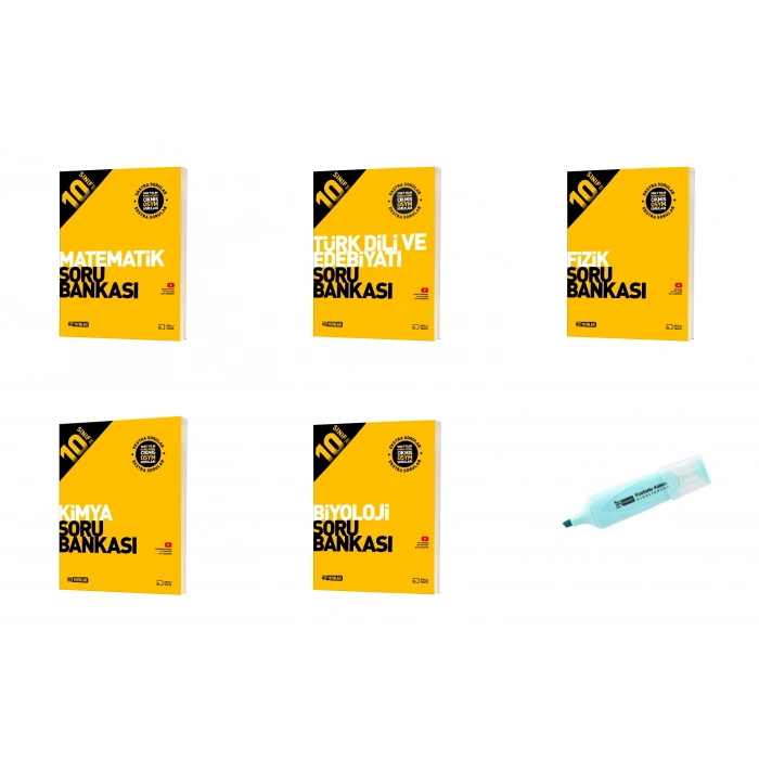 10.Sınıf Matematik Edebiyat Fizik Kimya Biyoloji Soru Bankası (Yeni Müfredat)
