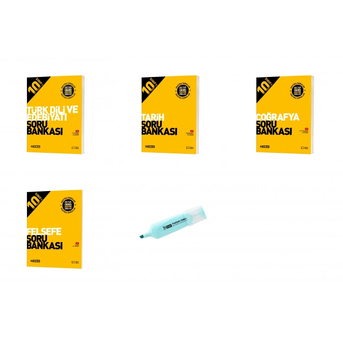 10.Sınıf Edebiyat Tarih Coğrafya Felsefe Soru Bankası (Yeni Müfredat)