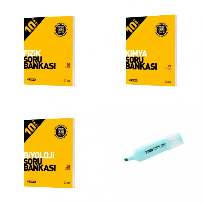 10.Sınıf Fizik Kimya Biyoloji Soru Bankası (Yeni Müfredat)