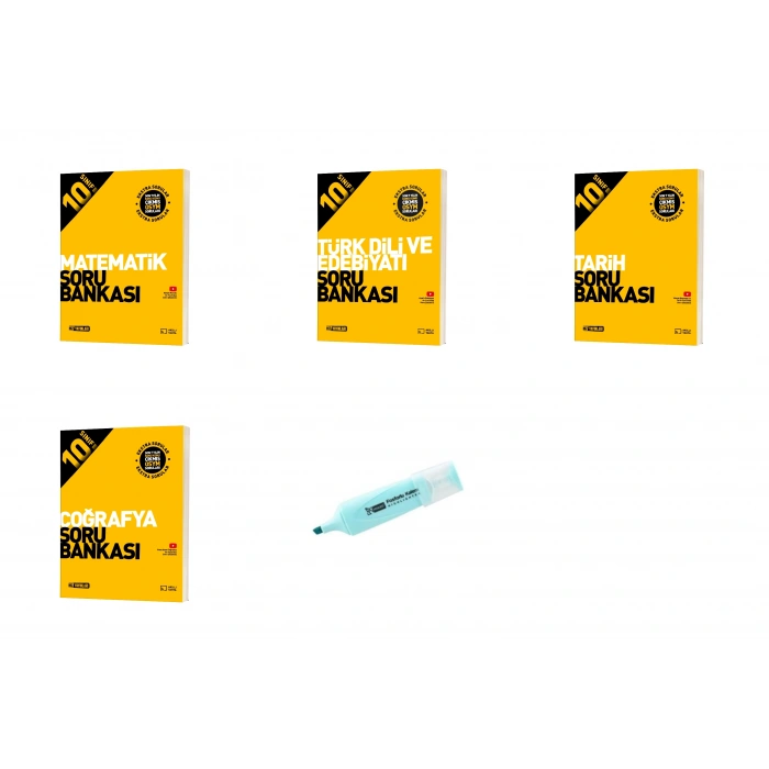 10.Sınıf Matematik Edebiyat Tarih Coğrafya Soru Bankası (Yeni Müfredat)