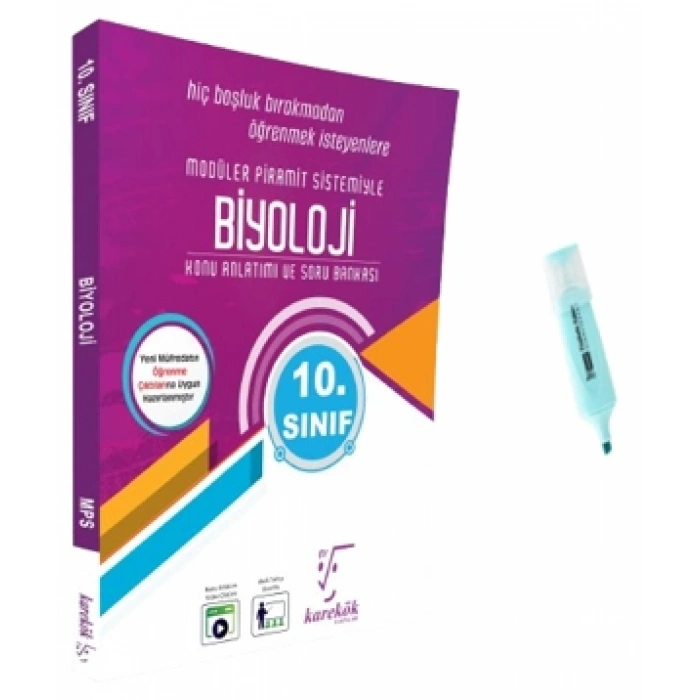 10.Sınıf Biyoloji MPS Konu Anlatımı Ve Soru Bankası (Yeni Müfredat)
