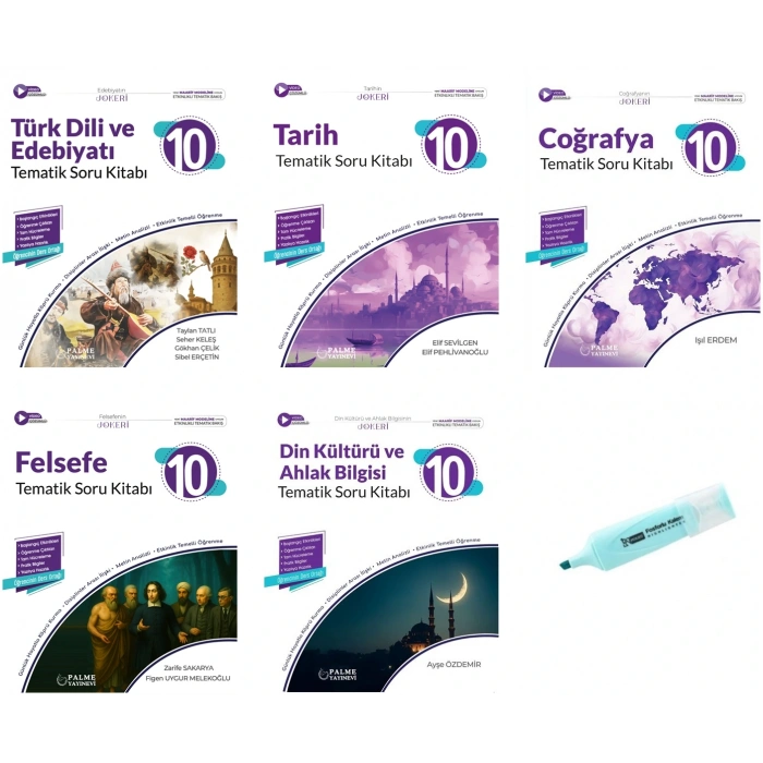 10.Sınıf Joker Edebiyat Tarih Coğrafya Din Felsefe Tematik Soru Kitabı (Yeni Müfredat)