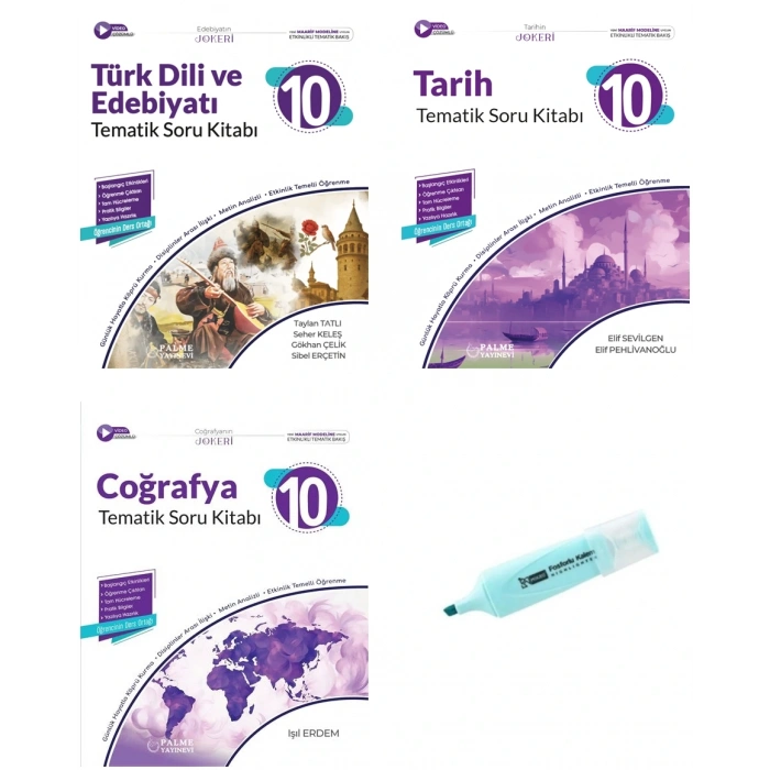 10.Sınıf Joker Edebiyat Tarih Coğrafya Tematik Soru Kitabı (Yeni Müfredat)