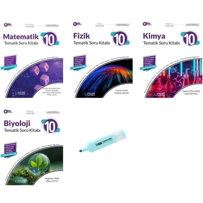 10.Sınıf Joker Matematik Fizik Kimya Biyoloji Tematik Soru Kitabı (Yeni Müfredat)