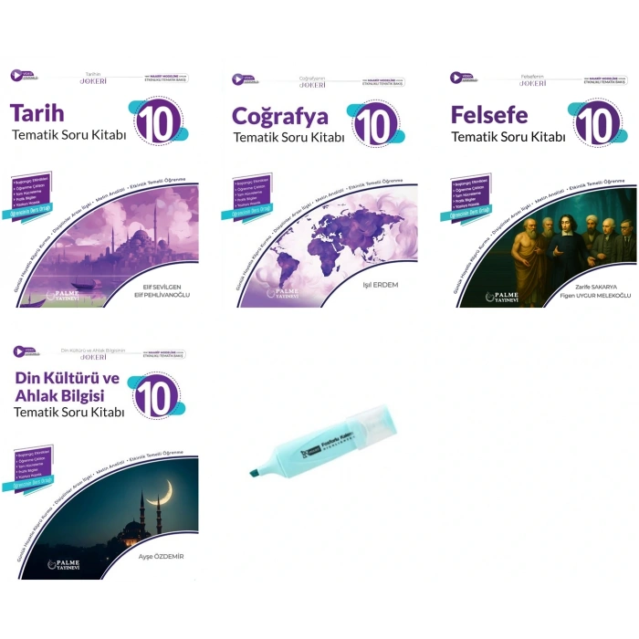 10.Sınıf Joker Tarih Coğrafya Din Felsefe Tematik Soru Kitabı (Yeni Müfredat)