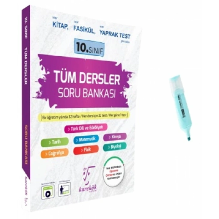 10.Sınıf Tüm Dersler Soru Bankası (Yeni Müfredat)