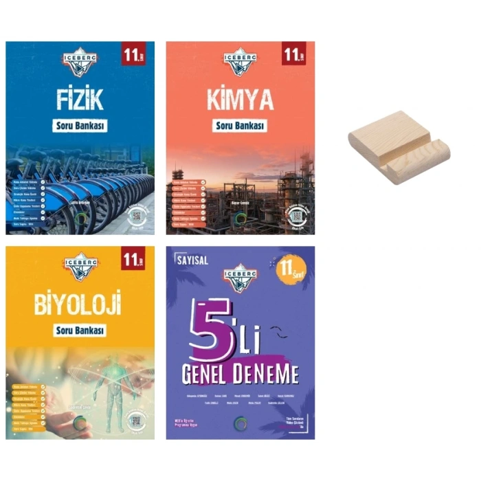 11. Sınıf Iceberg Fizik Kimya Biyoloji Soru Bankası ve Sayısal Deneme 4lü Set