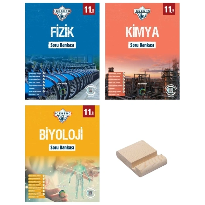 11. Sınıf Iceberg Fizik Kimya ve Biyoloji Soru Bankası 3lü Set