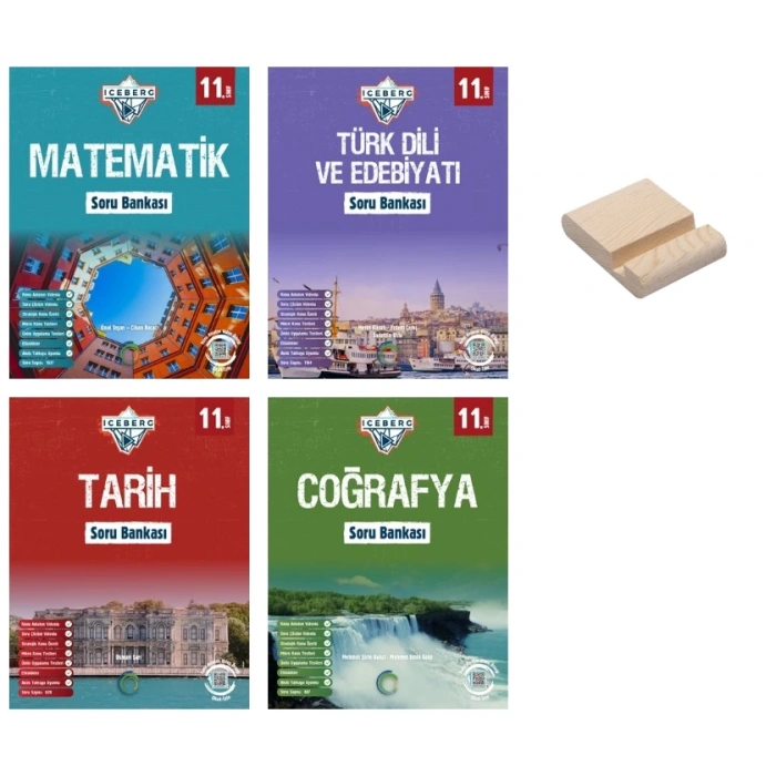 11. Sınıf Iceberg Matematik Edebiyat Tarih ve Coğrafya Soru Bankası 4lü Set