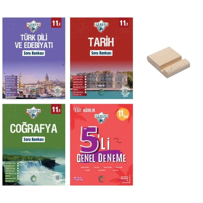 11. Sınıf Iceberg Soru Bankası 4lü Set Edebiyat Tarih Coğrafya ve Eşit Ağırlık Deneme