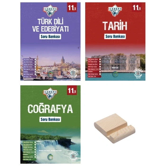 11. Sınıf Iceberg Soru Bankası Seti Edebiyat Tarih Coğrafya 3lü