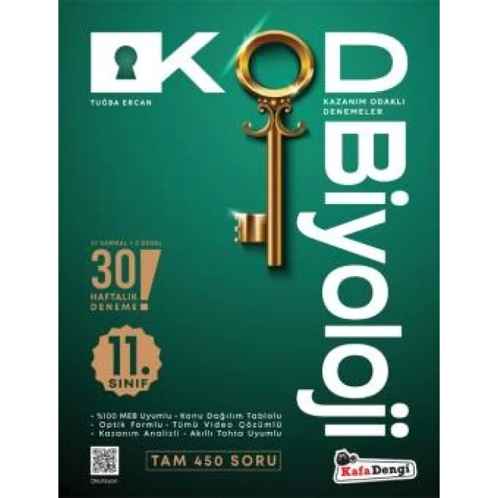 11. Sınıf KOD Biyoloji Haftalık Sarmal Deneme