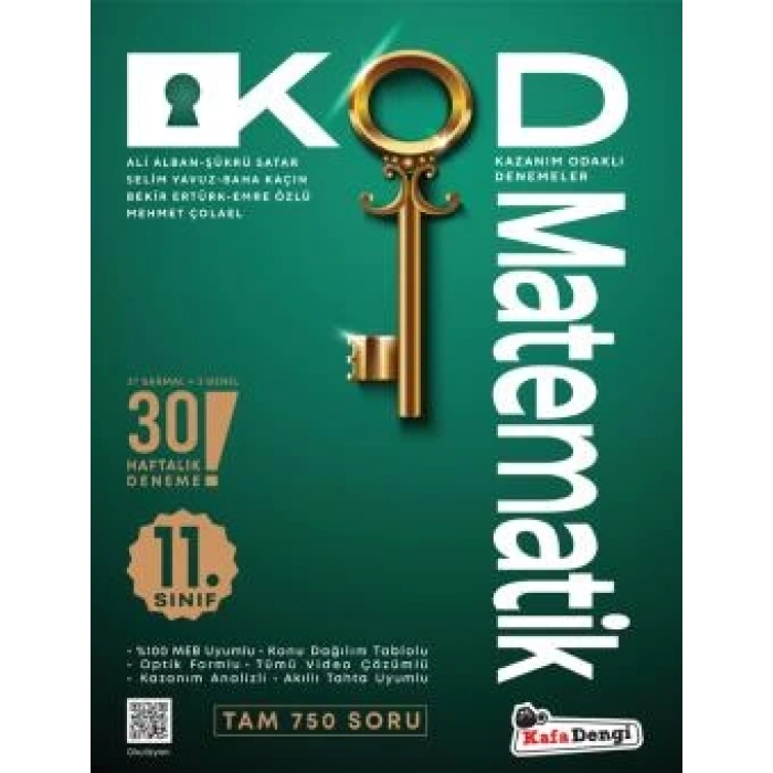 11. Sınıf KOD Matematik Haftalık Sarmal Deneme