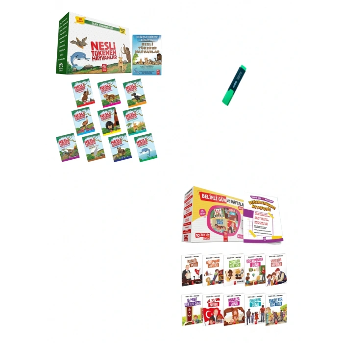 2 ve 3. Sınıflar İçin Nesli Tükenen Hayvanlar ve Belirli Gün ve Haftalar Hikaye Seti