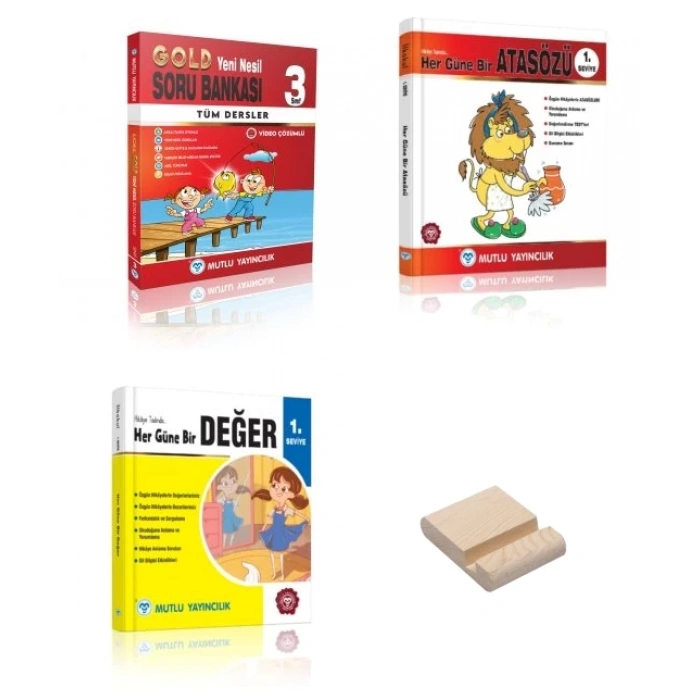 3. Sınıf Gold Tüm Dersler Soru Bankası Her Güne Bir Atasözü ve Değer