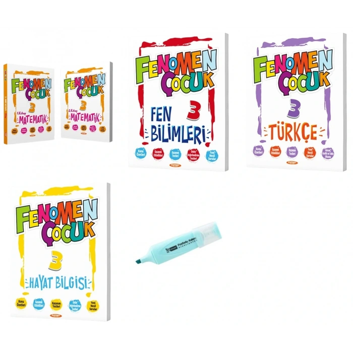 3. Sınıf Matematik1-2 Fen Türkçe Hayat Bilgisi Soru Bankası
