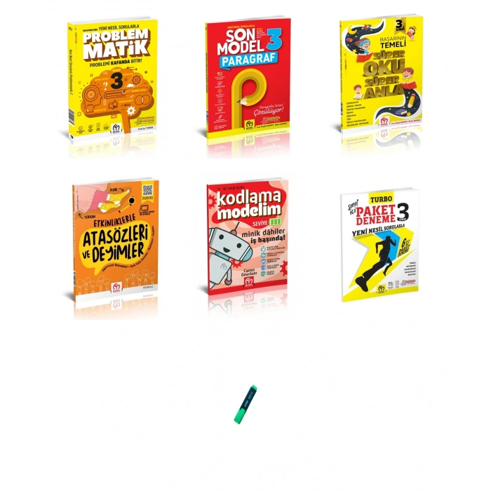 3. Sınıf Problemmatik Paragraf Süper Oku Anla Atasözü Deyim Kodlama ve Paket Deneme 6lı Set