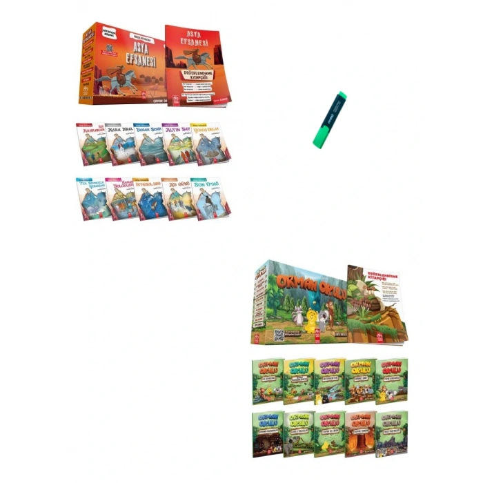 3 ve 4. Sınıflar İçin Asya Efsanesi ve Orman Okulu Hikaye Seti