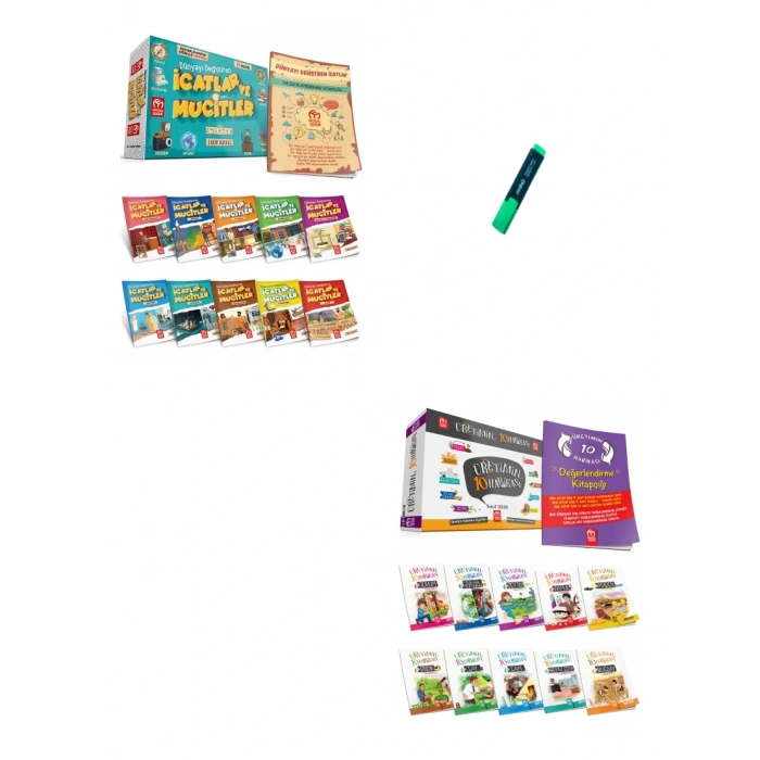 3 ve 4. Sınıflar İçin İcatlar Mucitler ve Üretimin On Harikası Hikaye Seti