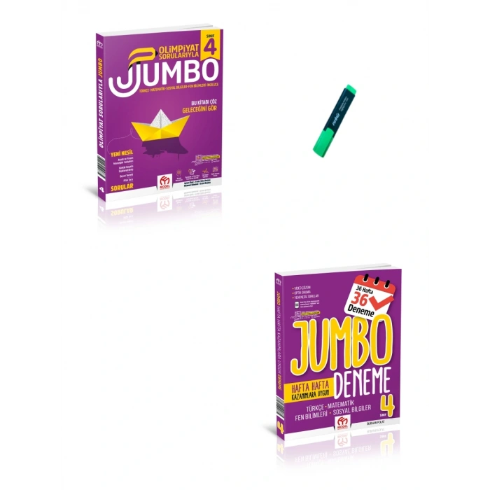 4. Sınıf Olimpiyat Sorularıyla Jumbo Tüm Dersler Soru Bankası ve Haftalık Deneme
