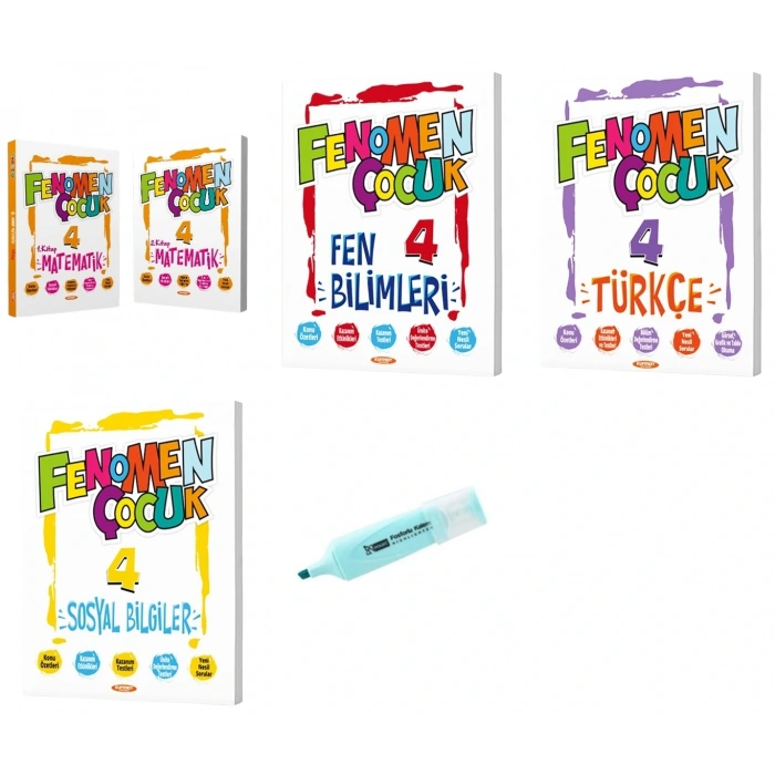 4.Sınıf Matematik-1-2 Fen Bilimleri Türkçe VE Sosyal Soru Bankası