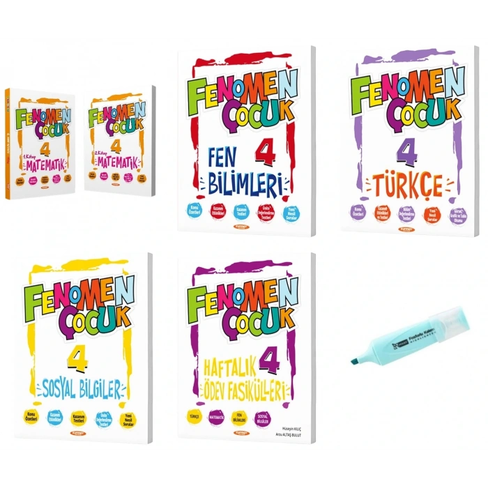 4.Sınıf Matematik-1-2 Fen Türkçe Sosyal Ödev Fasikülleri Soru Bankası