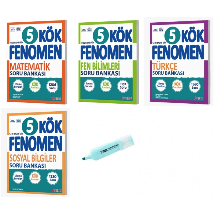 5. Sınıf KÖK Serisi Matematik Fen Bilimleri Türkçe Ve Sosyal Soru Bankası