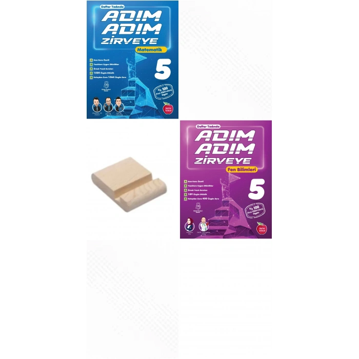 5.Sınıf Adım Adım 2025 Matematik Fen Bilimleri Konu Özetli Soru Bankası