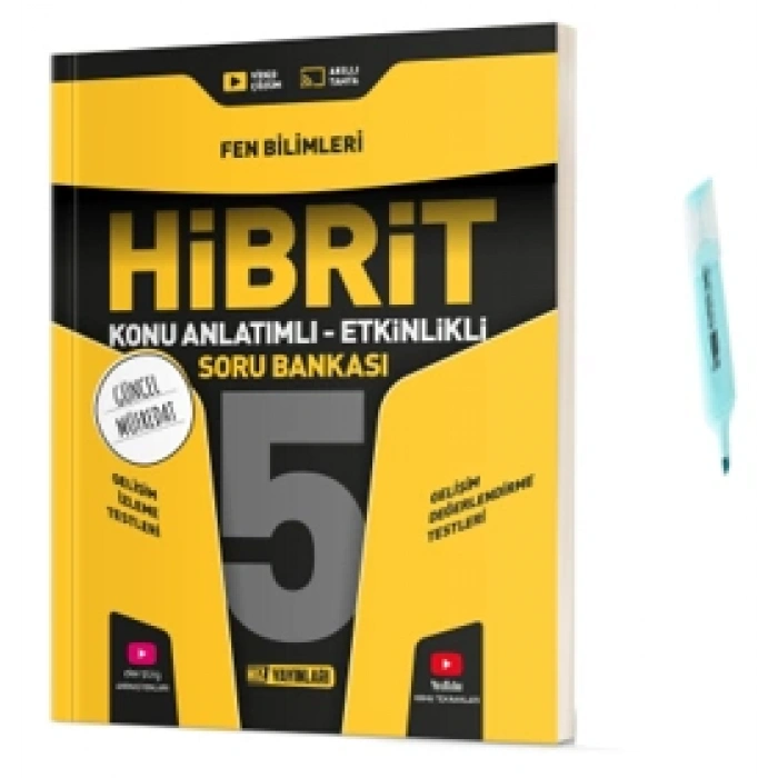 5.Sınıf HİBRİT Fen Bilimleri Konu Anlatımlı Etkinlikli Soru Bankası (Yeni Müfredat)
