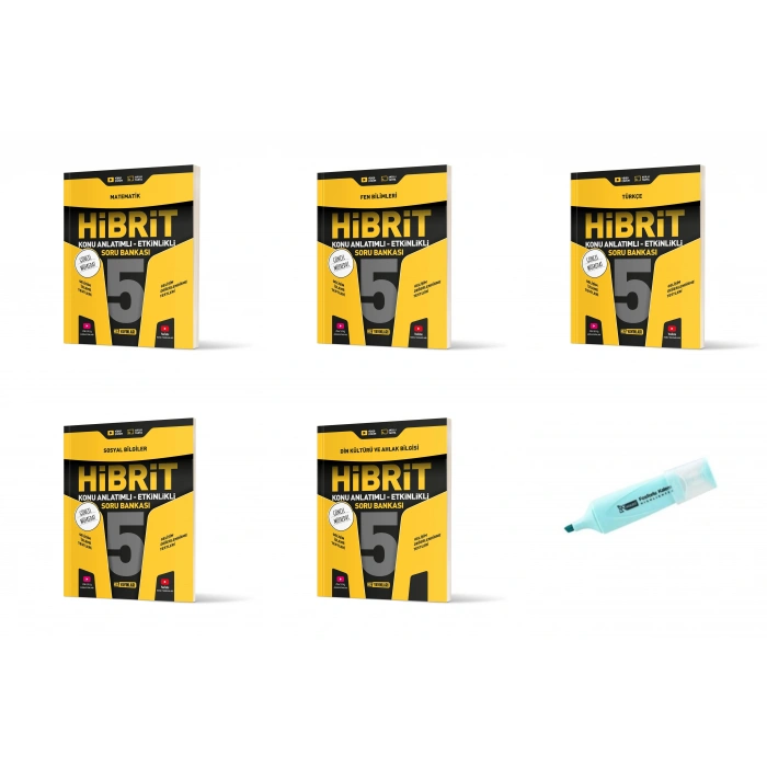 5.Sınıf HİBRİT Mat Fen Türkçe Sosyal Din Konu Anlatımlı Etkinlikli SB (Yeni Müfredat)