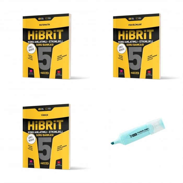 5.Sınıf HİBRİT Matematik Fen Ve Türkçe Konu Anlatımlı Etkinlikli SB (Yeni Müfredat)
