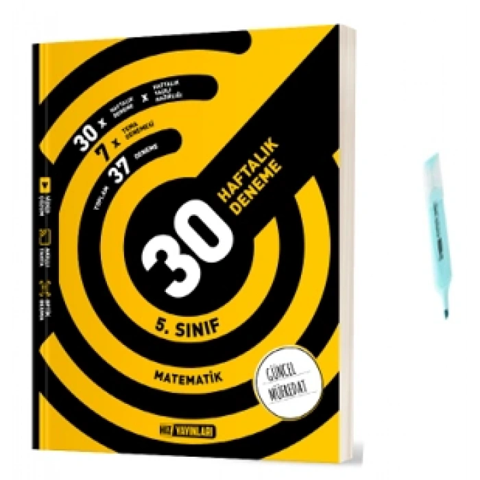 5.Sınıf Matematik 30 Haftalık Deneme (Yeni Müfredat)
