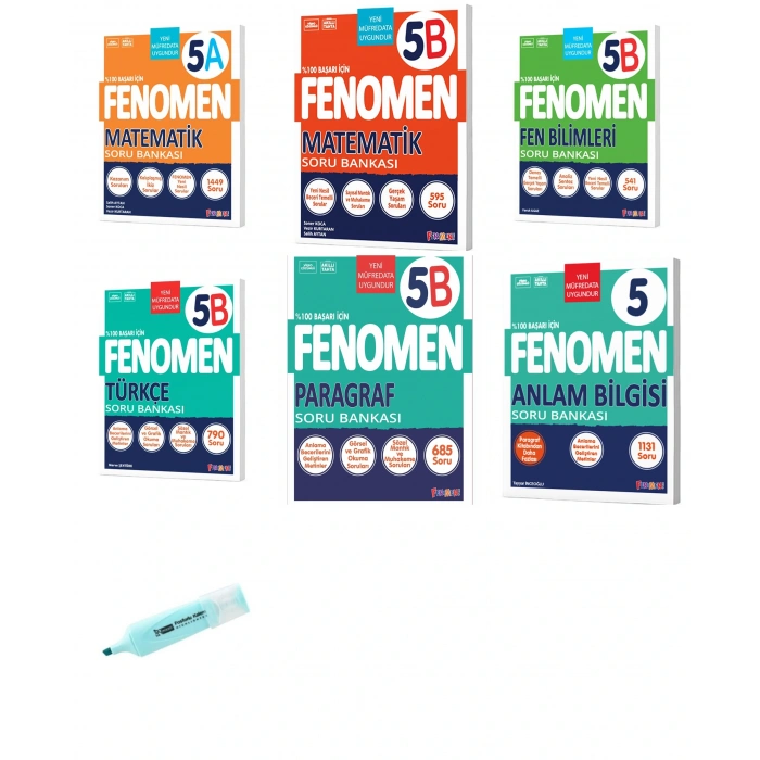 5.Sınıf Matematik A-B Fen Türkçe Paragraf Anlam Bilgisi SB