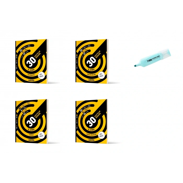 5.Sınıf Matematik Fen Bilimleri Türkçe Ve Sosyal 30 Haftalık Deneme (Yeni Müfredat)